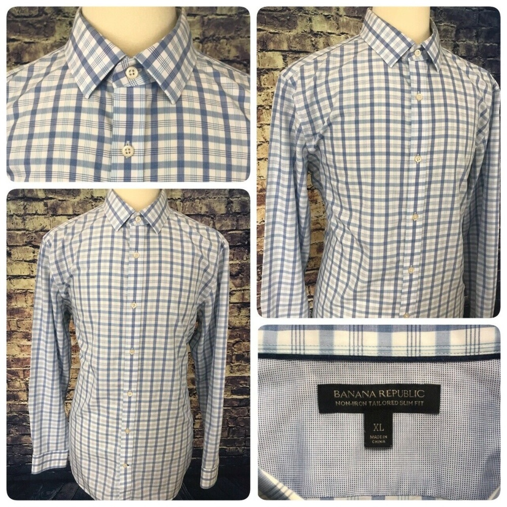 Banana Republic Men's XL Slim Fit Long Sleeve XL